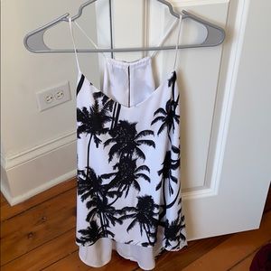 Palm tree flowy tank